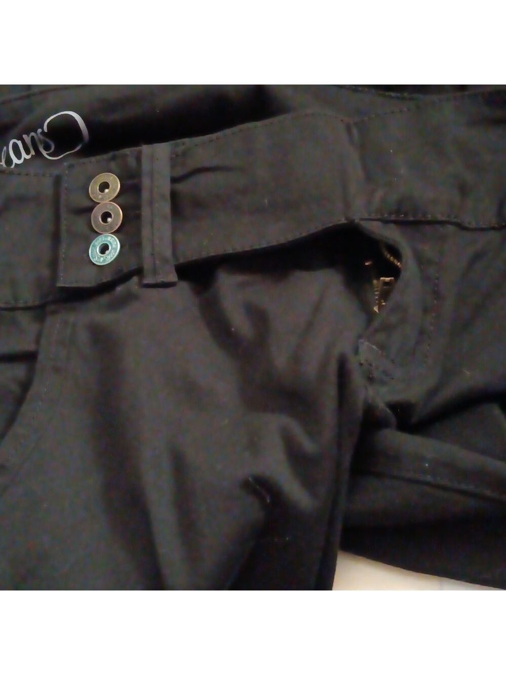 Spoon Jeans- Women Black Low Rise Wide Leg NWT Size 3 - Picture 12 of 12